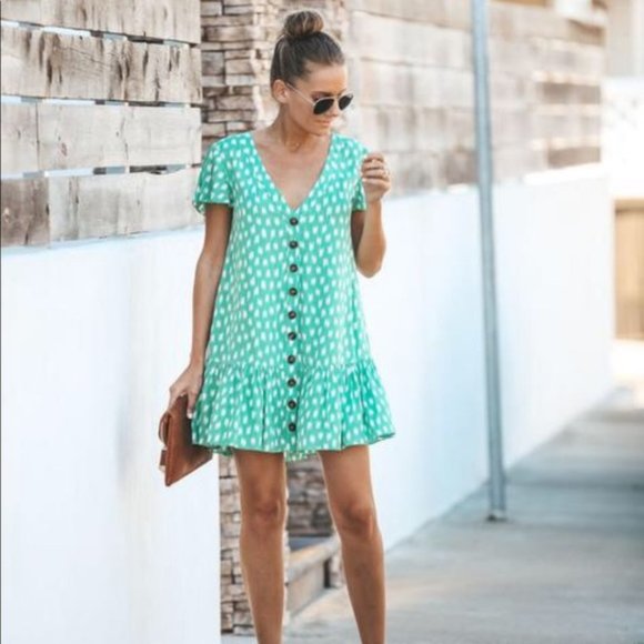 Vici Dresses & Skirts - Vici spearmint babydoll dress